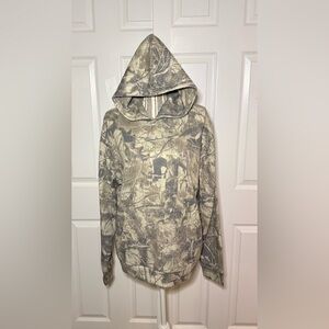 Negative Space Camo Hoodie Waffle Knit Pullover Men’s Size S